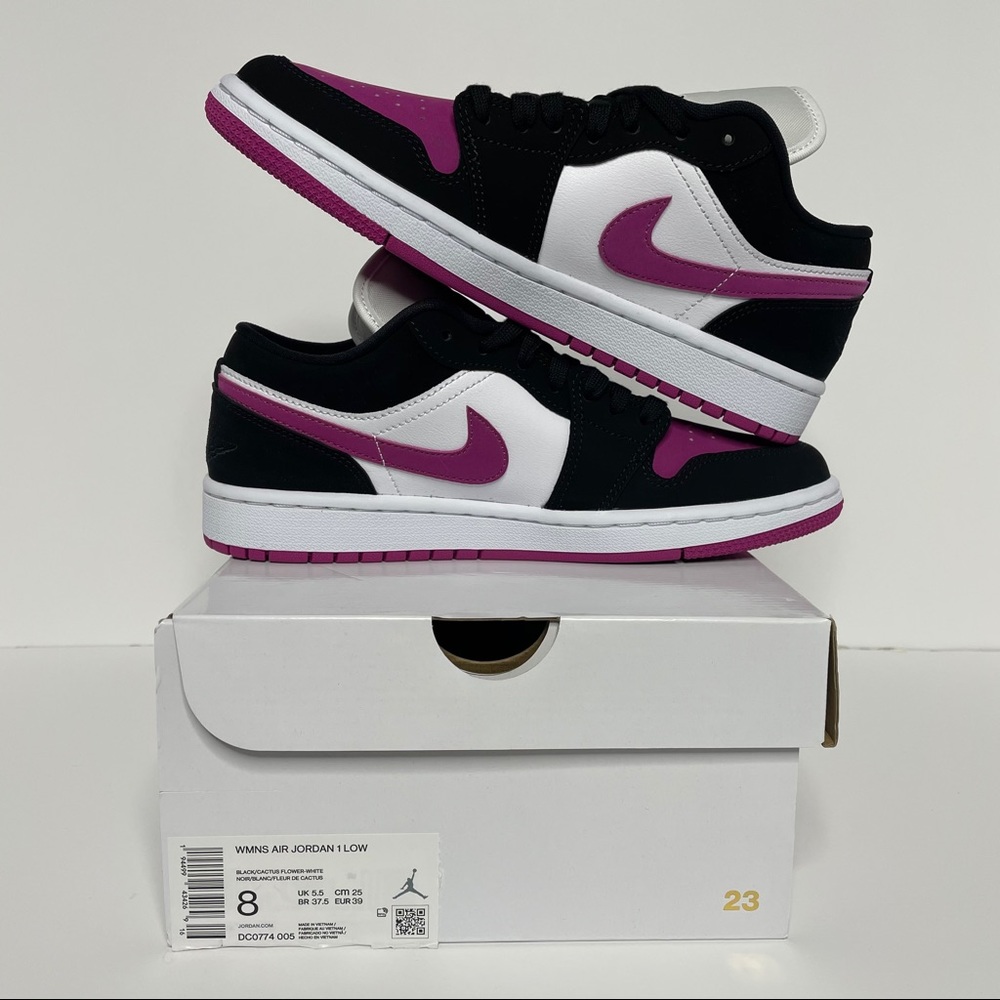 Nike Air Jordan 1 Retro Low “Cactus Flower” NEW - Picture 3 of 4